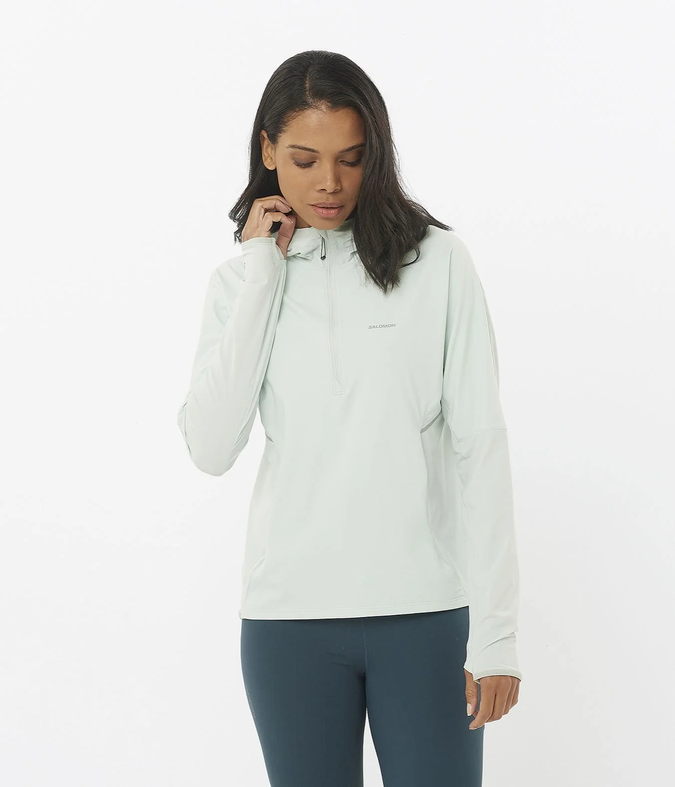 SENSE AERO HYBRID HALF ZIP HOOD - Image 2