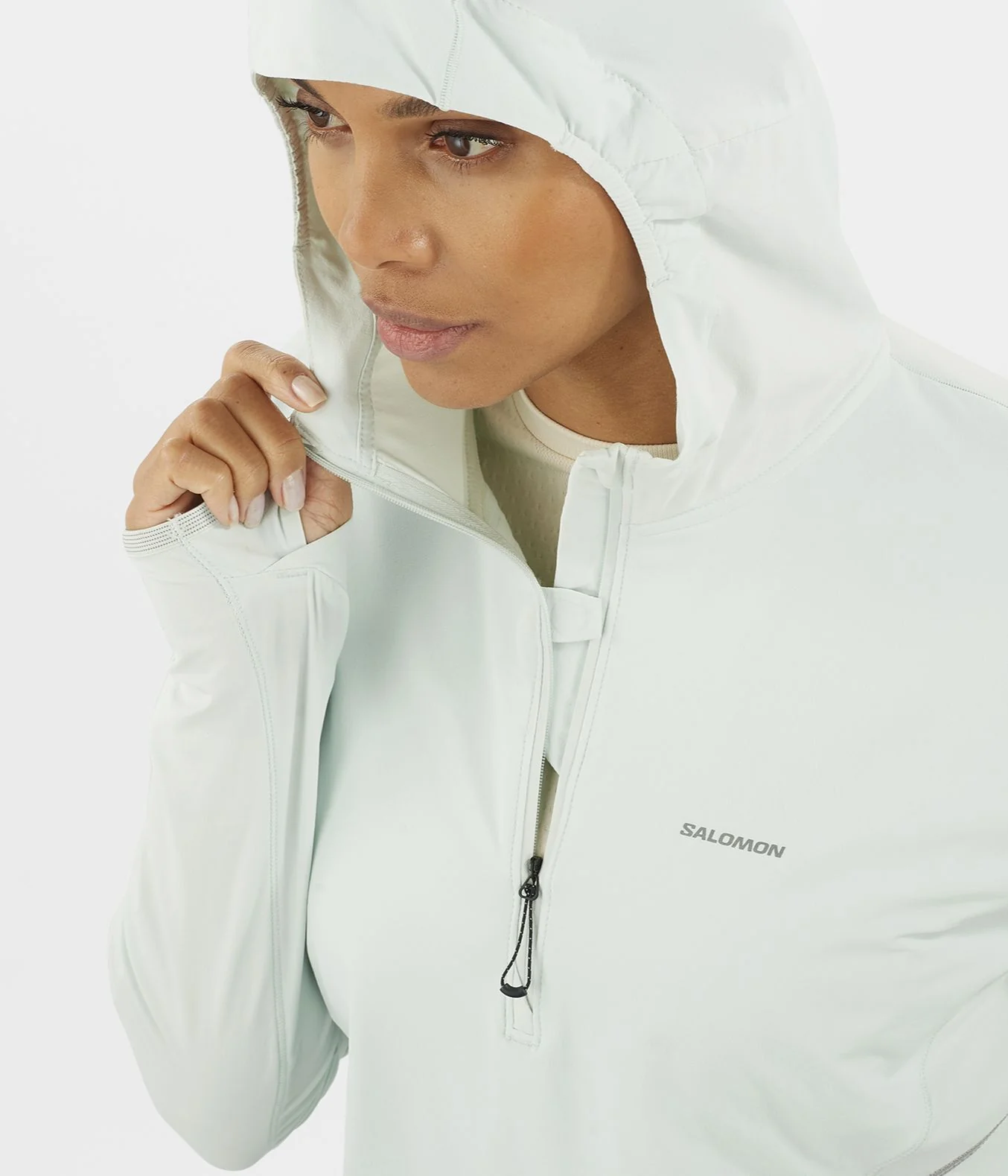 SENSE AERO HYBRID HALF ZIP HOOD - Image 5